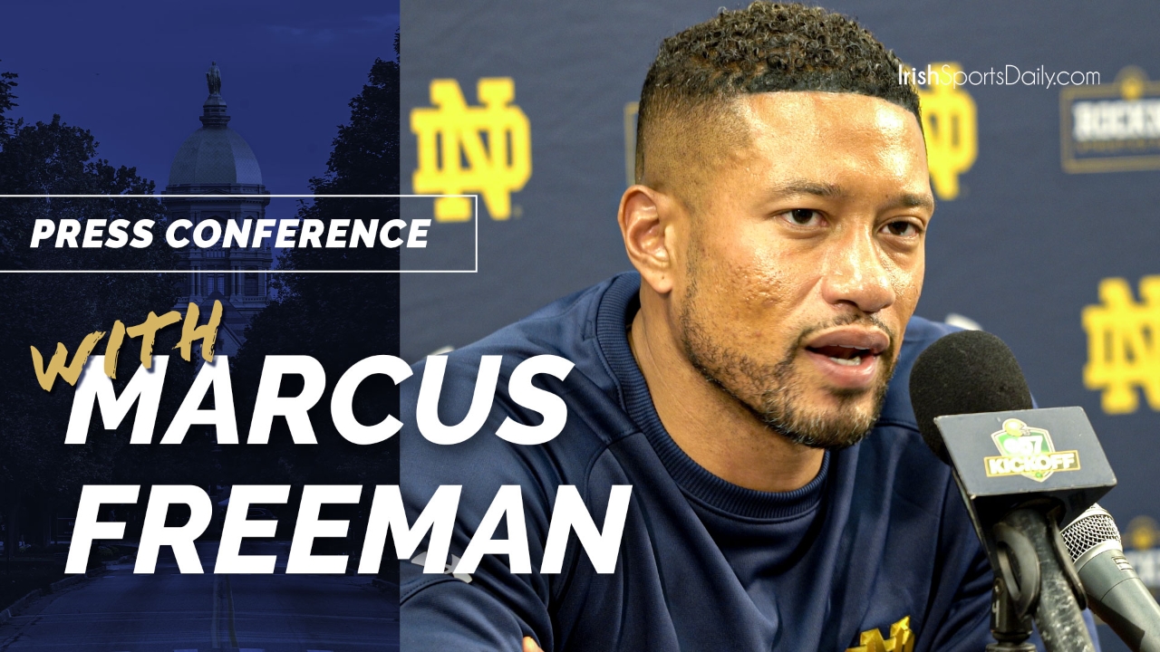 Video Notre Dame Hc Marcus Freeman Navy Postgame Presser Highlights