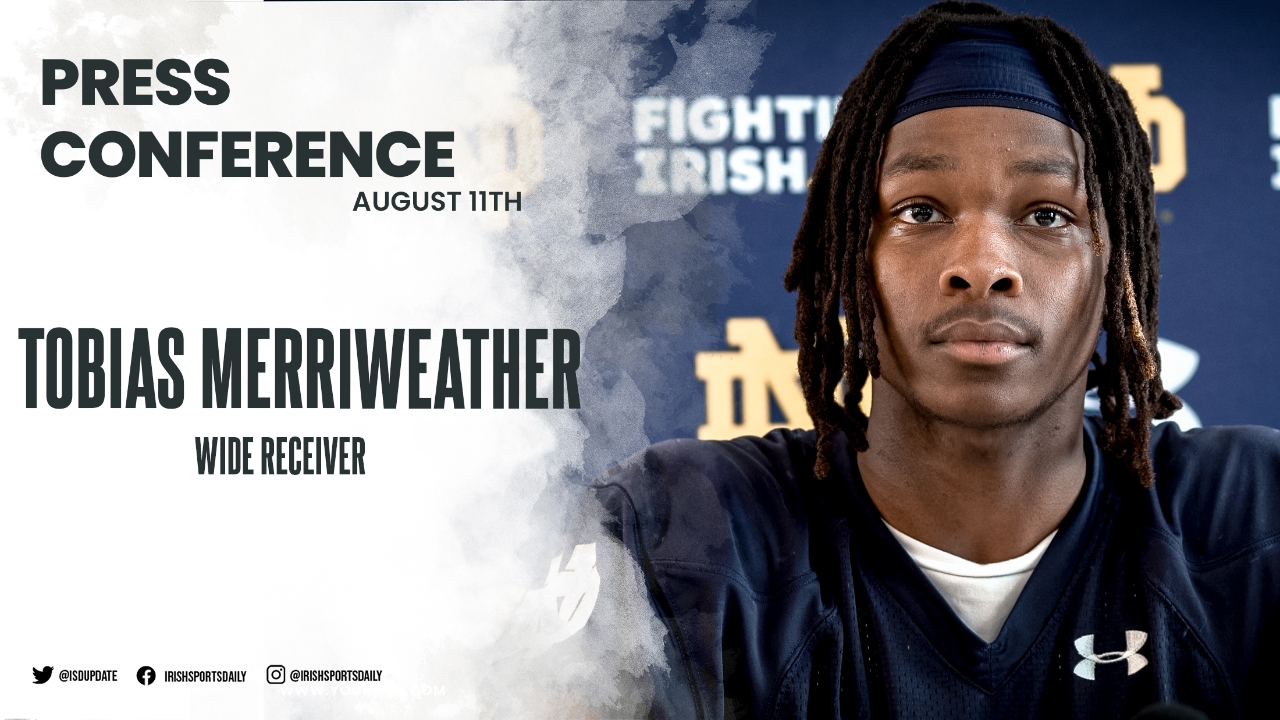 Video Tobias Merriweather On Growth Notre Dame Cornerbacks Sam