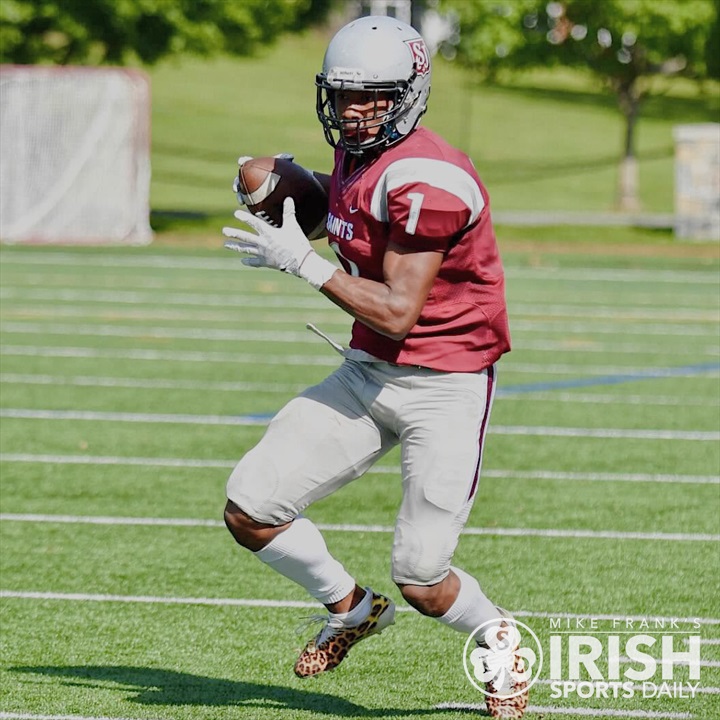 John Metchie III 1 St. James School Saints Maroon Football Jersey 1 — BORIZ