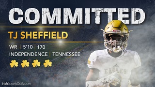 BREAKING: 2019 WR TJ Sheffield Commits To Notre Dame