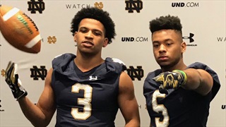 2019 TN CB Wesley Walker Gets Quality Time With Notre Dame Staff