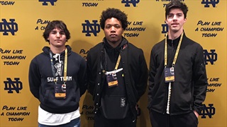 East Kentwood Trio Takes In Notre Dame