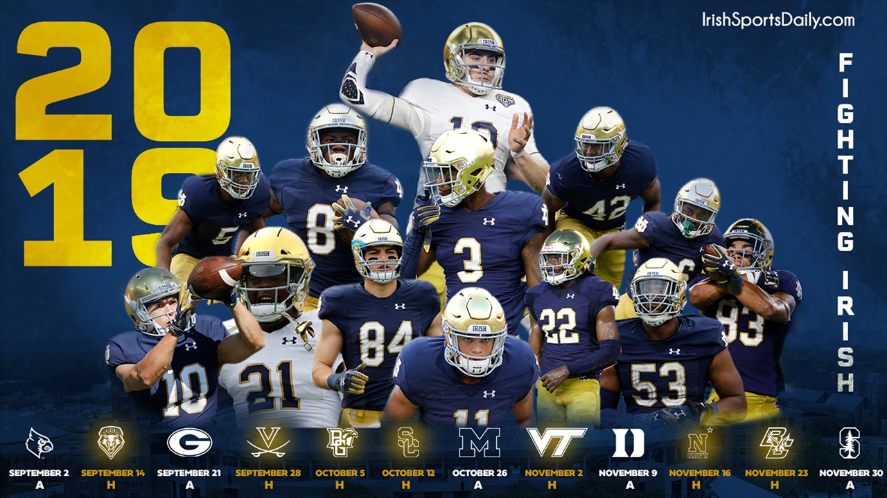Wallpaper 2019 Notre Dame Football Schedule Irish Sports Daily