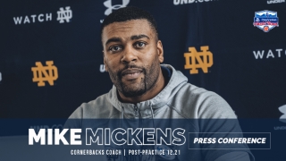 Video | Notre Dame CB coach Mike Mickens on 2022 DB signees & Marcus Freeman