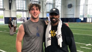Notre Dame, Al Washington Impress 2024 DL Hank Weber at Irish Invasion