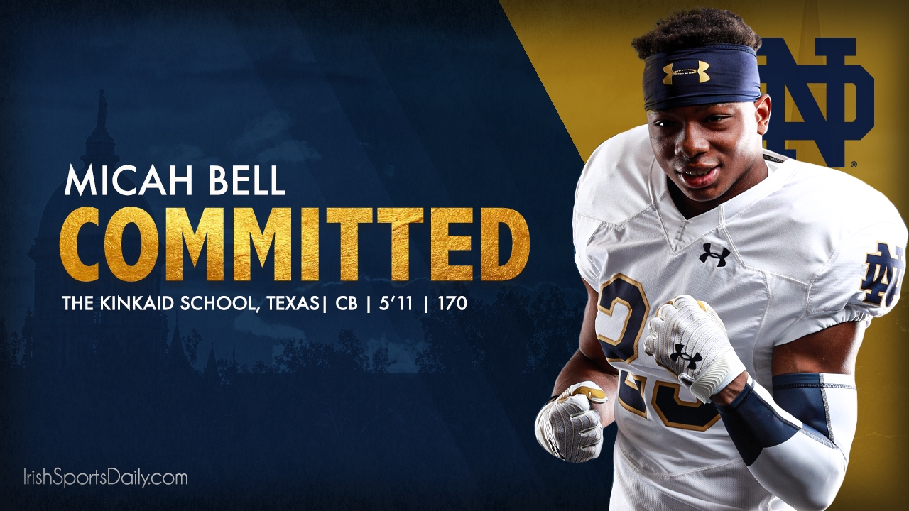 BREAKING 2023 CB Micah Bell Commits To Notre Dame Irish Sports Daily