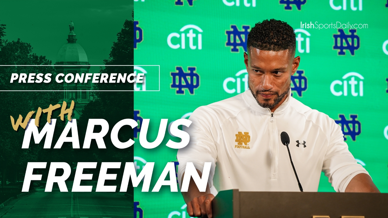 Video | Notre Dame HC Marcus Freeman On First Win, OL, DL And Finishing ...