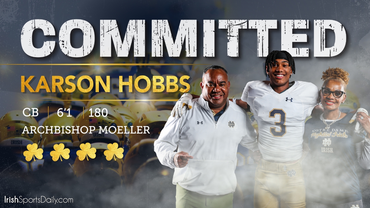 Notre Dame Commit Profile: Cornerback Karson Hobbs - Sports