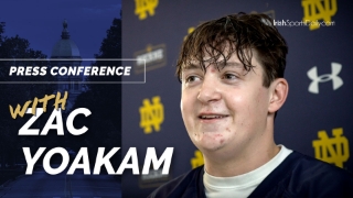 Video | K Zac Yoakam on Notre Dame Kicking Job, Spring Focus