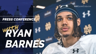 Video | Notre Dame CB Ryan Barnes Post-Practice 4.18