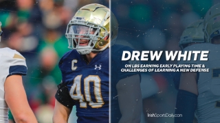 Video | Former Notre Dame LB Drew White on Challenges of New Learning Defense & More