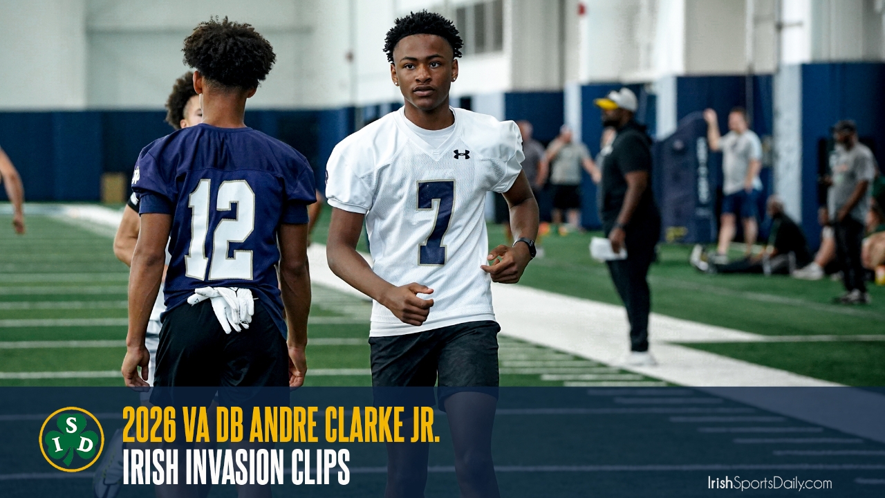 Video | 2026 VA DB Andre Clarke Jr. Irish Invasion Clips | Irish Sports ...