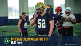 Video | Notre Dame Evaluation Camp  OL/DL 1-on-1s