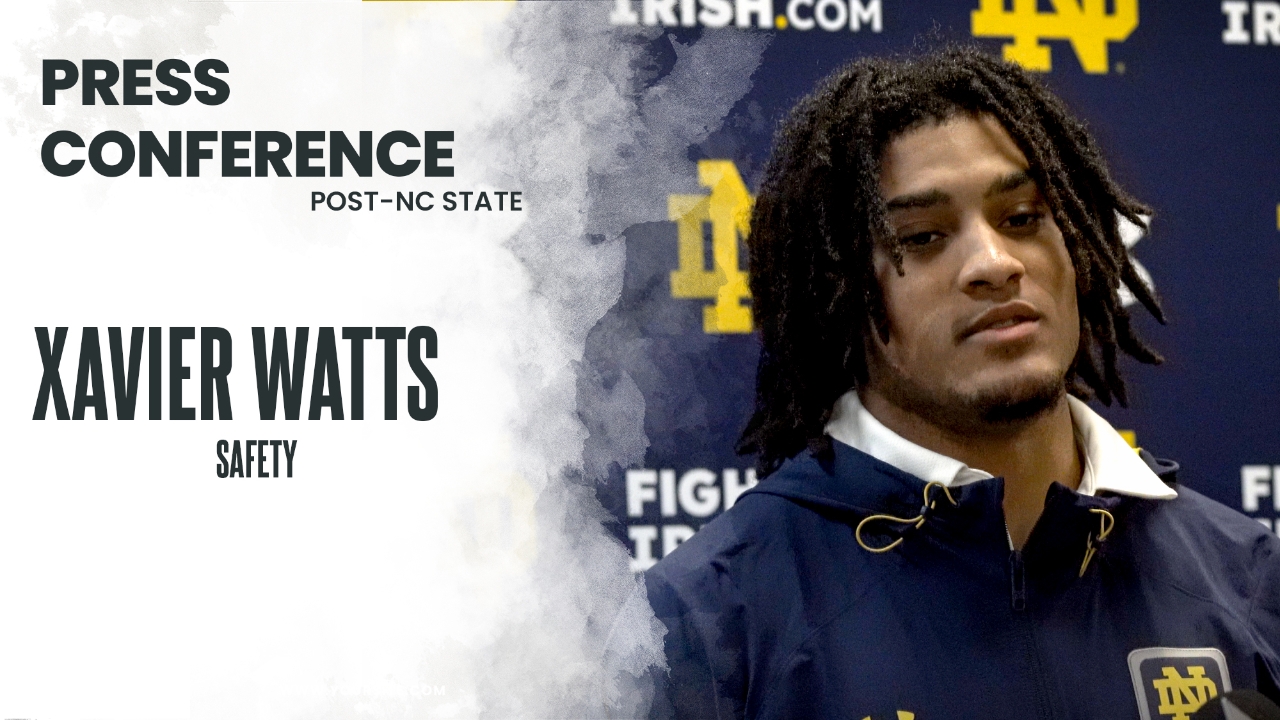 Video Notre Dame S Xavier Watts PostNC State Irish Sports Daily