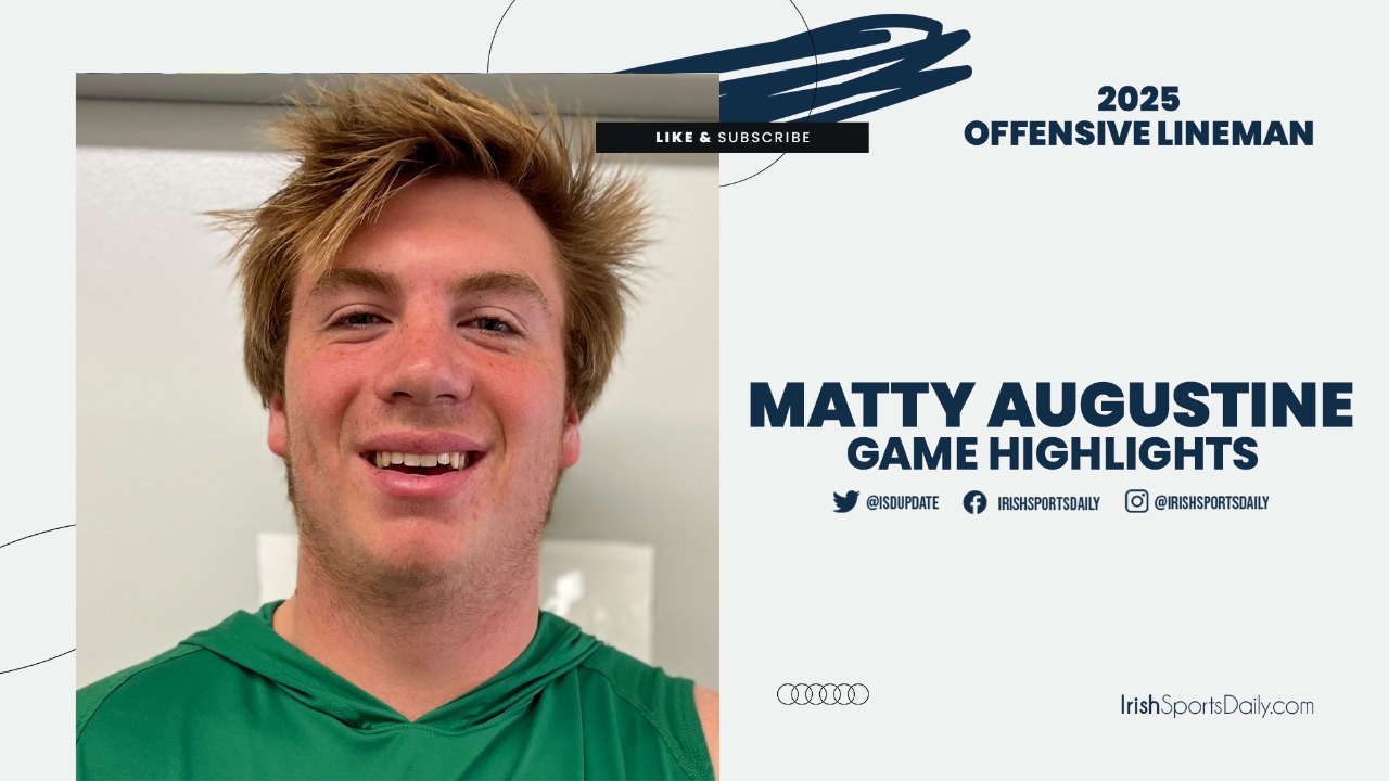 Game Cuts 2025 Notre Dame OL Target Matty Augustine vs. Avon Old