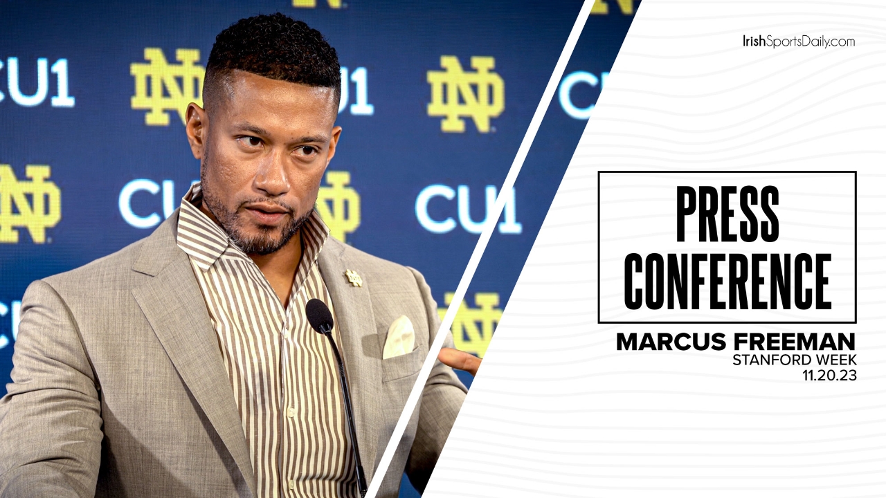 Video | Notre Dame HC Marcus Freeman On Starting Fast & Play Action ...