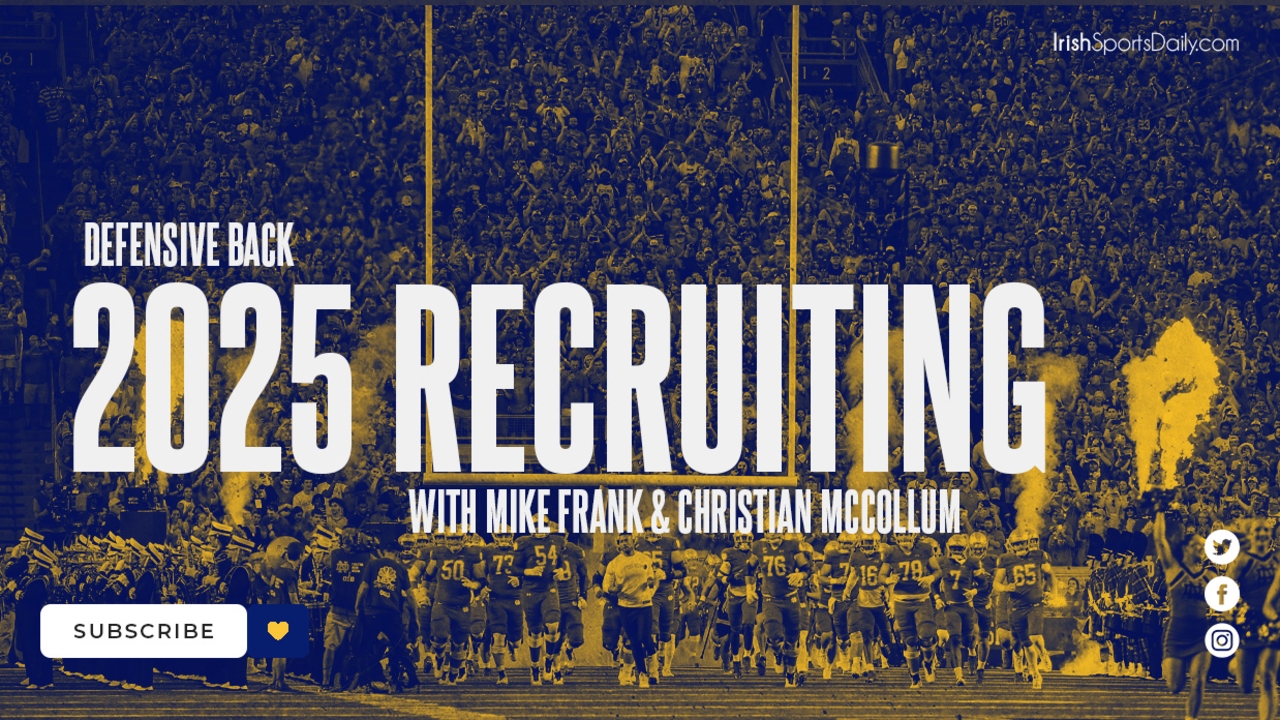 ISD Video Looking At Notre Dame's 2025 DB Board Irish Sports Daily