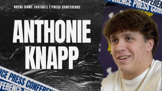 Video | Notre Dame OL Anthonie Knapp on Early Enrolling, OL Room, Position