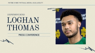 Video | DE Loghan Thomas on Enrolling Early at Notre Dame & St. Edward Experience