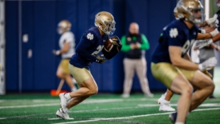 Aneyas Williams Embracing Notre Dame RB Room, Competition
