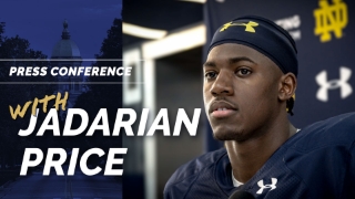 Video | Jadarian Price on New Notre Dame Offense, Growth and Standards in RB Room