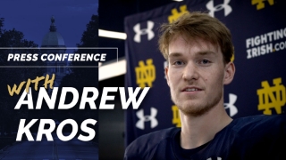Video | Notre Dame LS Andrew Kros on Freshman Year, Competition and Michael Vinson