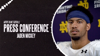 Video | Jaden Mickey on Spring Mindset, Competition in CB Room & Notre Dame WRs