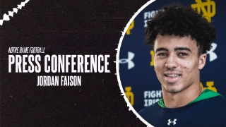 Video | WR Jordan Faison on Balancing Two Notre Dame Sports, New Offense, Mike Brown
