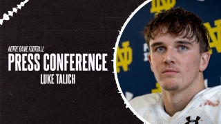 Video | S Luke Talich on Notre Dame Scholarship, Freshman Year, 2024 Defense