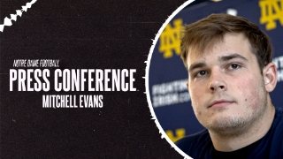 Video | Mitchell Evans on Notre Dame TE Room, Recovery, Irish LBs & New Offense