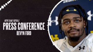 Video | S Devyn Ford on Position Change, Advice from Notre Dame Veterans