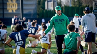 Notre Dame Football Practice Observations 4.9