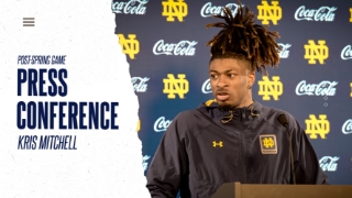 Video | Notre Dame WR Kris Mitchell Post-Spring Game