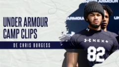 Video | Notre Dame DE Commit Chris Burgess Under Armour Camp Clips