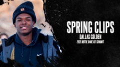 Video | 2025 Notre Dame ATH Commit Dallas Golden Spring Game Clips