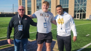 The Latest | Notre Dame & 2026 OL Sullivan Garvin