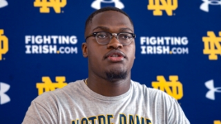 OL Guerby Lambert Embracing Academic and Athletic Challenge at Notre Dame