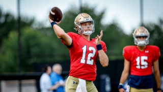 Notre Dame QB CJ Carr's Competitive Drive & Work Ethic Second to None