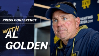 Video | Notre Dame DC Al Golden on Rod Heard II, RJ Oben and Bryce Young