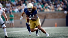 Notre Dame-USC Means A Great Deal to Notre Dame's Niuafe Tuihalamaka