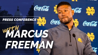 Video | Notre Dame HC Marcus Freeman on OL, Freshmen & CJ Carr