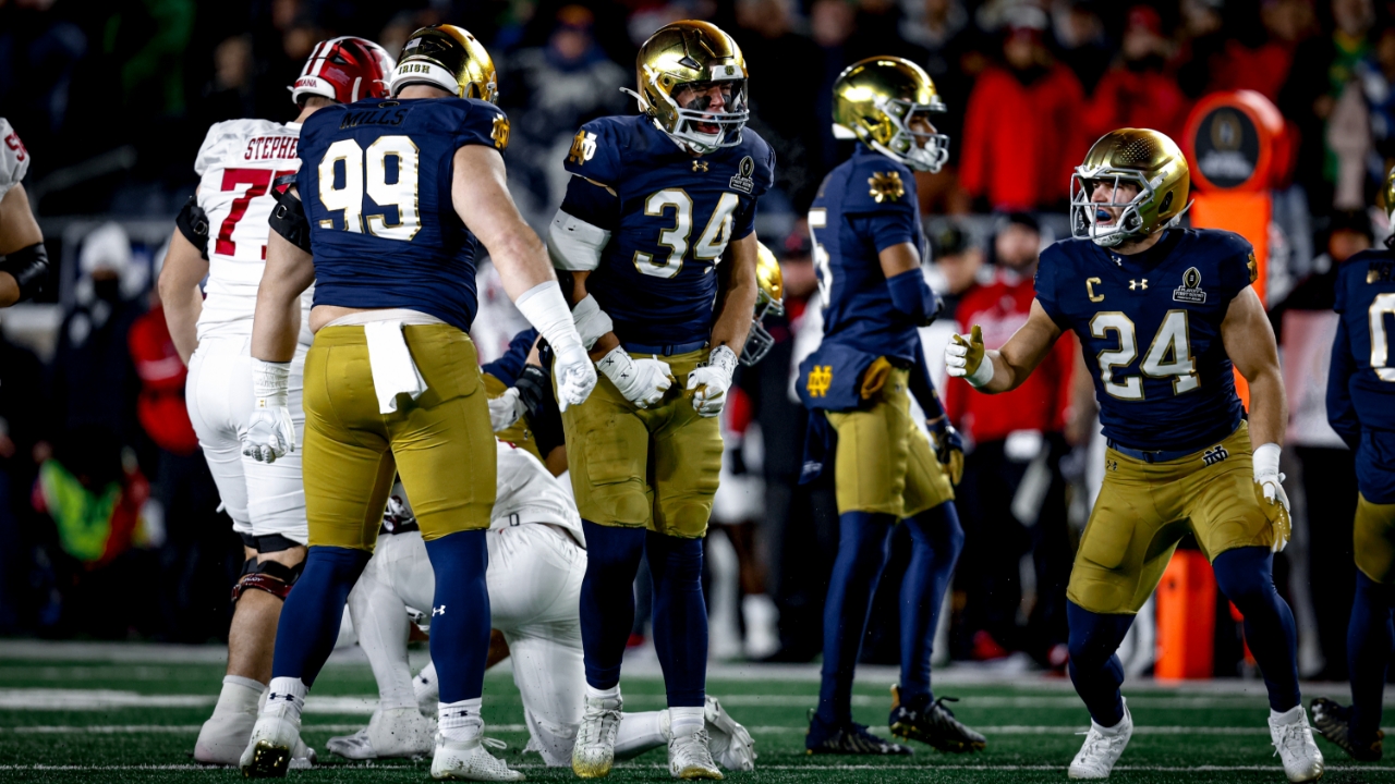 Notre Dame LB Drayk Bowen Preparing for Violent Sugar Bowl Irish