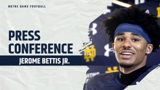Video | Notre Dame WR Jerome Bettis Jr. Post-Practice 3.22