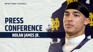 Video | Notre Dame RB Nolan James Jr Post-Practice 3.22