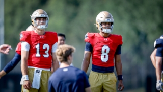 Notre Dame Still Weighing QB Battle as Camp Closes