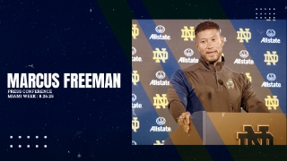 Video | Notre Dame Football HC Marcus Freeman on CJ Carr and Jordan Botelho