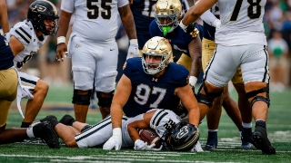 Gabe Rubio & Notre Dame's Defense Preparing for Arkansas QB Taylen Green