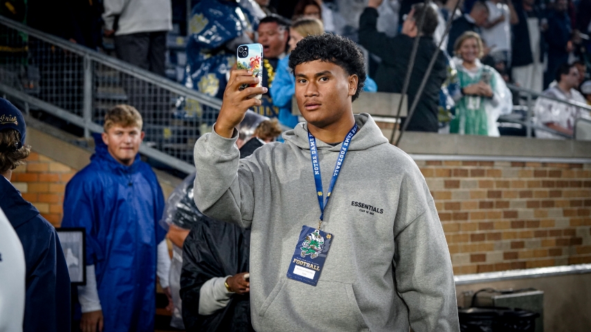 2027 DL Marcus Fakatou Ready To Be Reminded By Notre Dame