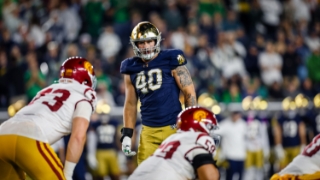 Notre Dame DE Joshua Burnham Healthy for November Run