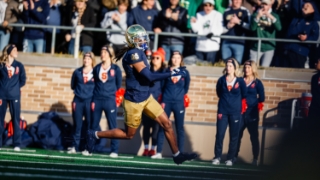 Jalen Stroman Shines as Notre Dame Crushes Syracuse 70-7 on Senior Day